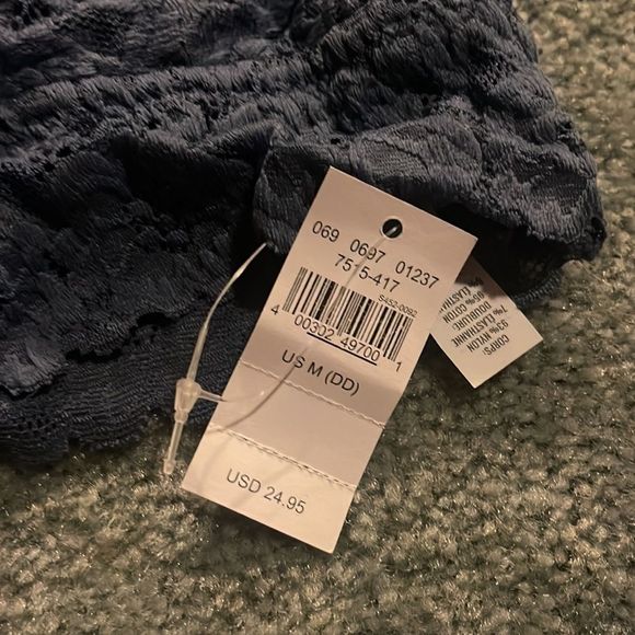 Aerie Blue Lace Halter neck strap Lace Bralette sz M NWT - Picture 5 of 6